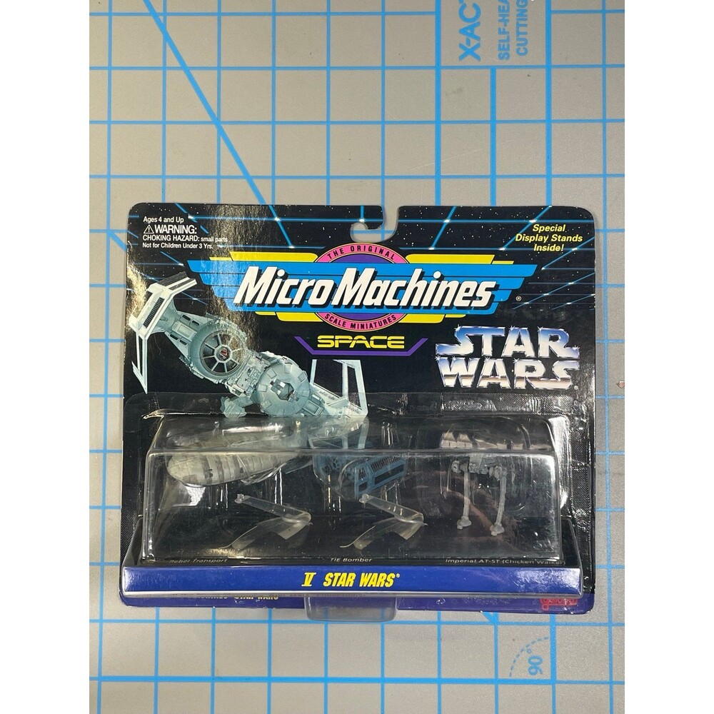 Star Wars Micro Machines Space V Tie Bomber AT-ST Scout Walker Rebel Transport